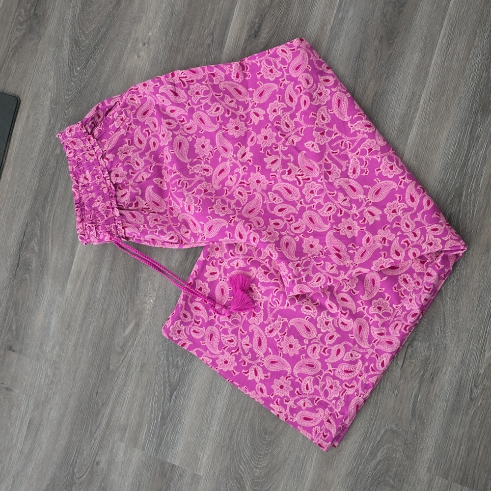 Wide leg Paisley Pants